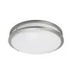 Project Source Round Flush Mount Ceiling Light - LED - 14-in - Metal/Acrylic - Brushed Nickel -STYLE SELECTIONS Online Shop 03245019 L