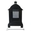 Style Selections Steel Outdoor Fireplace - 24 x 44-in - Black