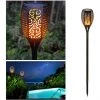 Solar Flame Stake Light - Plastic 4.72-in Black -STYLE SELECTIONS Online Shop 12195091 L
