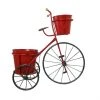 Style Selections 1-Pack 19.69-in x 20-in Red Metal Planter