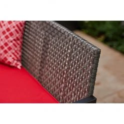 Allen + Roth Ainsley 4-Piece Steel Frame Patio Conversation Set with Niuchen Fabric Cushions - Red and Black 8 Allen + Roth Ainsley 4-Piece Steel Frame Patio Conversation Set with Niuchen Fabric Cushions - Red and Black -STYLE SELECTIONS Online Shop 20235174c L