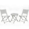 Style Selections 3-Piece Bistro Set with Foldable Chairs