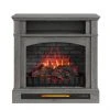 Style Selections Infrared Electric Fireplace with Shelf - 33-in x 33.75-in - 1500 W - Ash Grey -STYLE SELECTIONS Online Shop 32255007 L