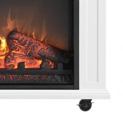 Style Selections Rolling Electric Fireplace - Infrared - 25.6-in - White Oak 8 Style Selections Rolling Electric Fireplace - Infrared - 25.6-in - White Oak -STYLE SELECTIONS Online Shop 32255009c L