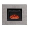 Style Selections Rossa Electric Fireplace with Timer - 23-in - Cement Ash -STYLE SELECTIONS Online Shop 35025011 L