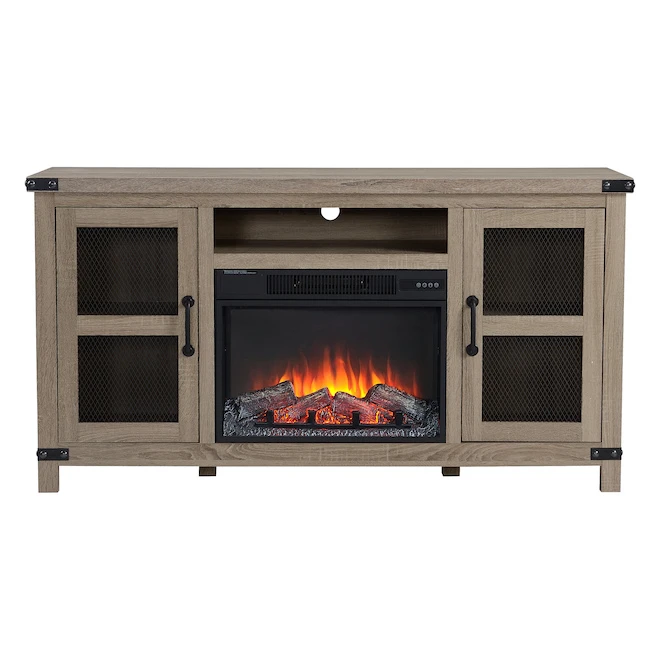Style Selections Roslin Fireplace TV Stand for TVs up to 65-in - 32-in x 60-in - Brown 3 Style Selections Roslin Fireplace TV Stand for TVs up to 65-in - 32-in x 60-in - Brown