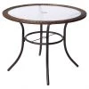 Style Selections Spruce Hills 39 1/2-in Tempered Glass Round Patio Dining Table -STYLE SELECTIONS Online Shop 41355019 L