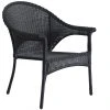 Valleydale Wicker Patio Chair - Stackable - Black -STYLE SELECTIONS Online Shop 41355022 L