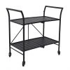 Style Selections Pelham Bay 33-in x 19-in Black Steel Foldable Patio Serving Cart 2 Style Selections Pelham Bay 33-in x 19-in Black Steel Foldable Patio Serving Cart -STYLE SELECTIONS Online Shop 41355036 L