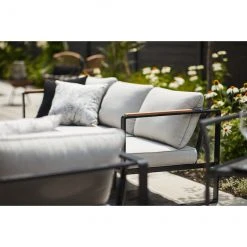 Style Selections 4-Pieces Dufferin Grey Steel Patio Conversation Set -STYLE SELECTIONS Online Shop 41355048d L