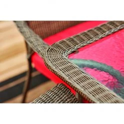 Style Selections Spruce Hills Rectangular Patio Dining Table - 63-in x 38-in - Steel, Wicker and Glass 8 Style Selections Spruce Hills Rectangular Patio Dining Table - 63-in x 38-in - Steel, Wicker and Glass -STYLE SELECTIONS Online Shop 41535308c L