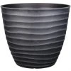 Style Selections Pot with Wavy Design - 15.3-in - Polypropylene - Grey -STYLE SELECTIONS Online Shop 41535951 L