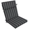 Style Selections Polyester Reversible High-Back Chair Cushion with Striped Pattern -STYLE SELECTIONS Online Shop 41537231 L