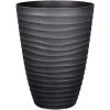 Style Selections Planter with Wavy Design - 15.6-in - Polypropylene - Grey -STYLE SELECTIONS Online Shop 44335046 L