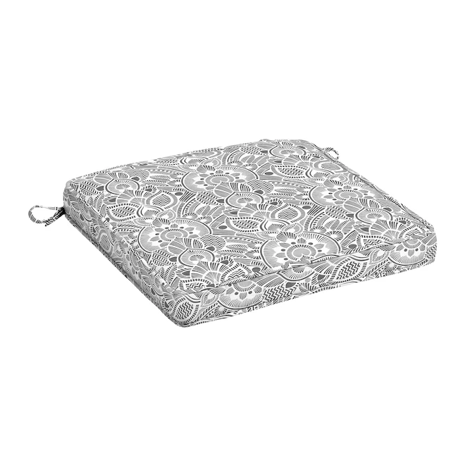Style Selections 20-in x 20-in Damask Outdoor Grey Cushion 3 Style Selections 20-in x 20-in Damask Outdoor Grey Cushion