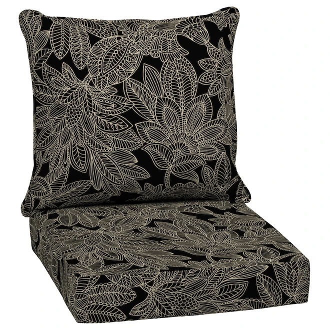 Style Selections Jacobean Outdoor Deep Seat Cushion - 24-in x 24-in 3 Style Selections Jacobean Outdoor Deep Seat Cushion - 24-in x 24-in