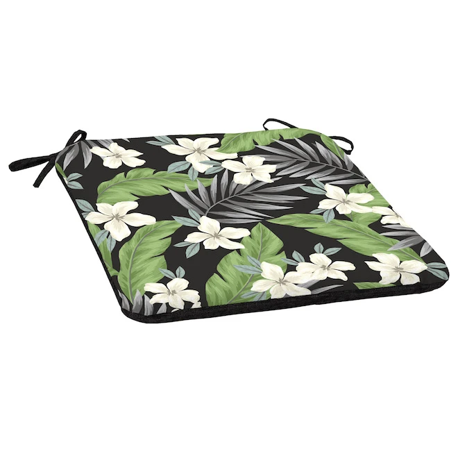 Style Selections 1-Piece Oliani Tropical Floral Seat Pad 3 Style Selections 1-Piece Oliani Tropical Floral Seat Pad