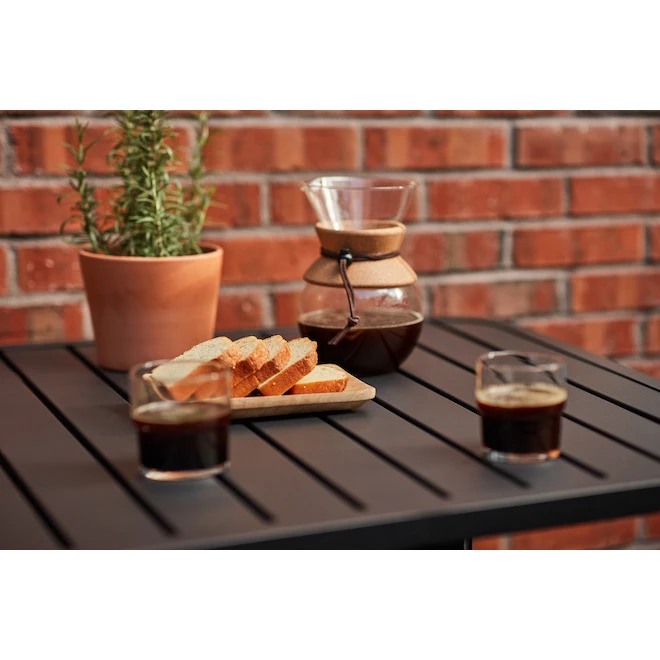 Style Selections Square Outdoor Table - Steel - 33-in x 33-in x 39-in - Matte Black 6 Style Selections Square Outdoor Table - Steel - 33-in x 33-in x 39-in - Matte Black - Image 4