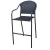 Style Selections Pelham Bay Bar Chair - Wicker - Stackable - Black - 24-in x 44.75-in x 22-in -STYLE SELECTIONS Online Shop 47865001 L