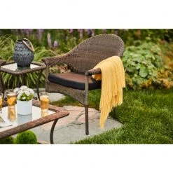 Style Selections 1-Piece Spruce Hills Black Patio Seat Pad -STYLE SELECTIONS Online Shop 48325009b L