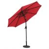 Style Selections Tiltable Umbrella - Aluminum and Red Olefin - 9-ft -STYLE SELECTIONS Online Shop 48655012 L