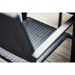 Style Selections Spoga Adam Black Patio Chair - Stackable - 22.5-in x 23.5-in x 34.5-in -STYLE SELECTIONS Online Shop 48655020d L