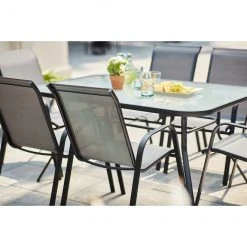 Style Selections Stackable Patio Chair - Powder-Coated Frame - Charcoal Grey -STYLE SELECTIONS Online Shop 48655022d L