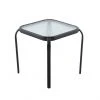 Style Selections Pelham Bay Outdoor Table - Steel and Glass - 16-in x 17-in - Black -STYLE SELECTIONS Online Shop 48655044 L