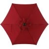 Style Selections 7.5-ft Red Steel Sun Umbrella -STYLE SELECTIONS Online Shop 48655079 L