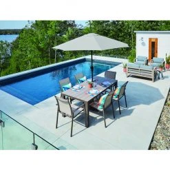 Style Selections Umbrella - 9-ft - Aluminum/Fabric - Grey 8 Style Selections Umbrella - 9-ft - Aluminum/Fabric - Grey -STYLE SELECTIONS Online Shop 48655082c L