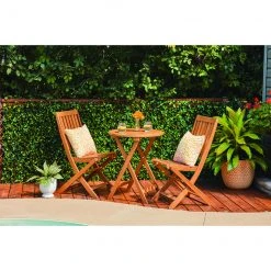 Style Selections Danforth Rea Bistro Set - Wood - 3-Piece - Brown -STYLE SELECTIONS Online Shop 48655111b L