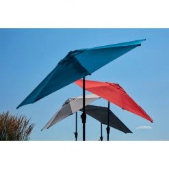 Style Selections Market Umbrella - 9-ft x 9-ft - Polyester - Black -STYLE SELECTIONS Online Shop 48655113c L