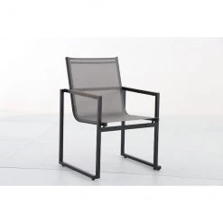 Style Selections Paxton Grey Stackable Patio Chair