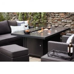 Style Selections 55,000 BTU 64-in Fire Table in Black Aluminum 9 Style Selections 55,000 BTU 64-in Fire Table in Black Aluminum -STYLE SELECTIONS Online Shop 49095004d L