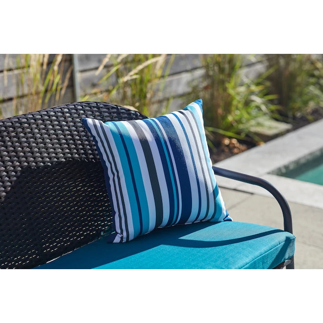 Style Selections Polyester Outdoor Throw Pillow - 16-in x 16-in 4 Style Selections Polyester Outdoor Throw Pillow - 16-in x 16-in - Image 2