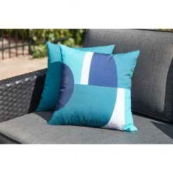 Style Selections Outdoor Throw Pillow - 18-in x 18-in - Teal Polyester 9 Style Selections Outdoor Throw Pillow - 18-in x 18-in - Teal Polyester -STYLE SELECTIONS Online Shop 49235074d L