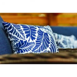 Style Selections Outdoor Throw Pillow with Leaf Pattern - 16-in x 16-in - Polyester -STYLE SELECTIONS Online Shop 49235078d L
