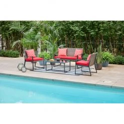 Style Selections Outdoor Red Cushion 16-in x 16-in -STYLE SELECTIONS Online Shop 49235146c L
