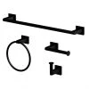 Bathroom Accessory - 4-Piece Set - Matte Black -STYLE SELECTIONS Online Shop 80375144 L